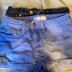 Jean shorts set